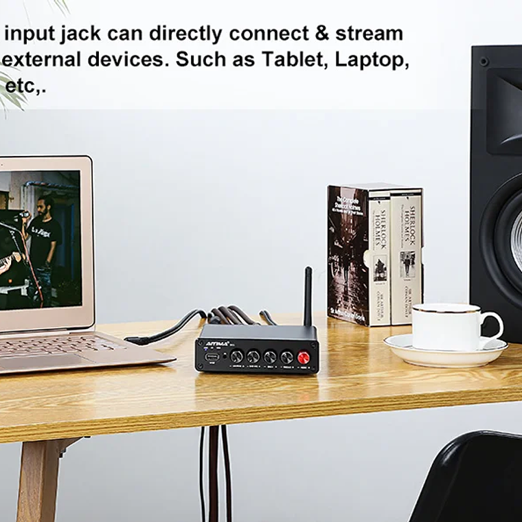 AIYIMA-Amplificador de potencia Digital B01, Subwoofer con Bluetooth 5,0, 50Wx2 + 100W, TPA3116, estéreo 2,1, altavoz de sonido, amplificador de Audio USB 17