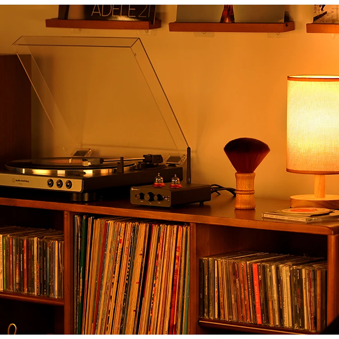 Fosi Audio P3 amplificador de tubo Bluetooth válvula preamplificadora estéreo HiFi vacío con Control de tono de agudos y graves para altavoz doméstico 32