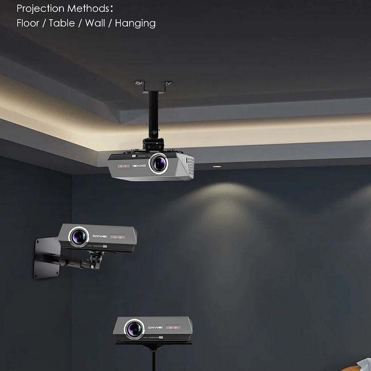 Proyector de películas 4K con enfoque automático, 3500 ANSI, wifi 2.4+5G, bluetooth, 1080P Full HD HDR, Android TV, proyector de video para uso diurno, cine en casa 35