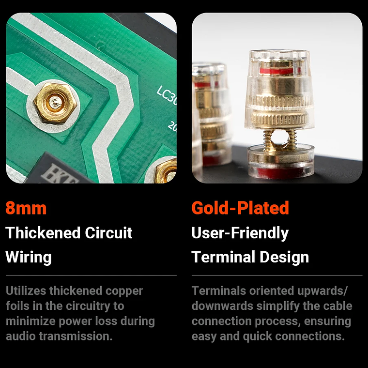 Fosi Audio LC30 amplificador conmutador de altavoz 2 en 2 salidas doble medidor de VU analógico caja conmutador de Audio con pantalla de Panel DB con control remoto 23