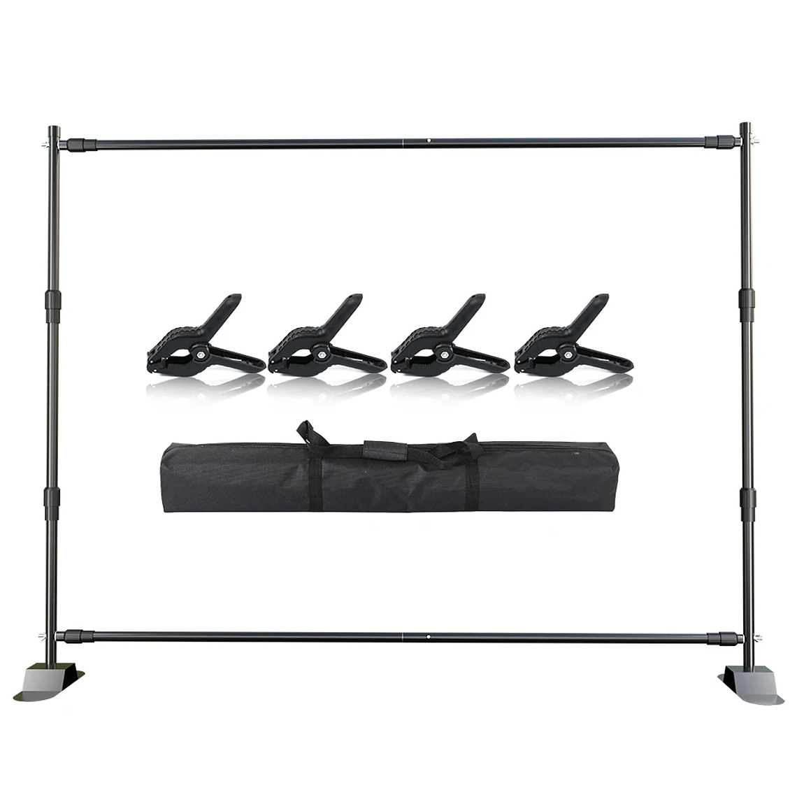 SHAluminum telón de fondo soporte marco sistema de soporte muselina pantalla verde con bolsa OXford para fotografía estudio fotográfico vídeo 16