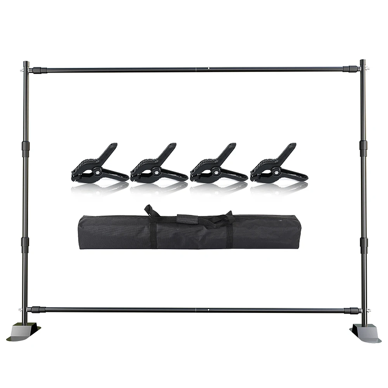 SHAluminum telón de fondo soporte marco sistema de soporte muselina pantalla verde con bolsa OXford para fotografía estudio fotográfico vídeo 16