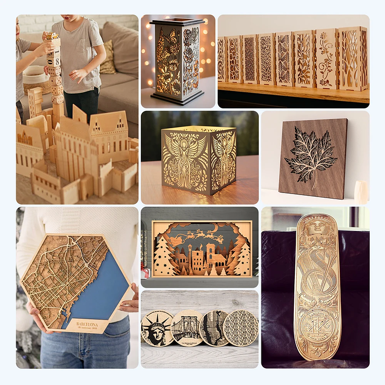 AlgoLaser KIT de bricolaje MK2 grabador láser 10W salida CNC cortador láser DIY máquina de grabado láser herramienta de corte agregar pantalla táctil de 3,5 pulgadas 28