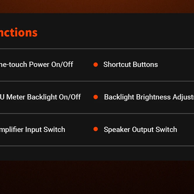 Fosi Audio LC30 amplificador conmutador de altavoz 2 en 2 salidas doble medidor de VU analógico caja conmutador de Audio con pantalla de Panel DB con control remoto 25