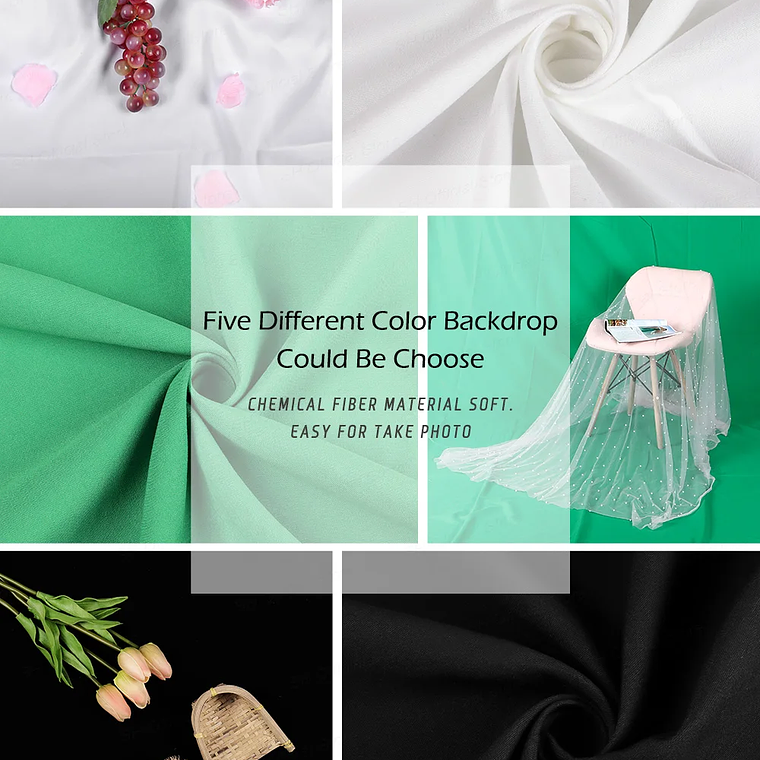 SHAluminum telón de fondo soporte marco sistema de soporte muselina pantalla verde con bolsa OXford para fotografía estudio fotográfico vídeo 18