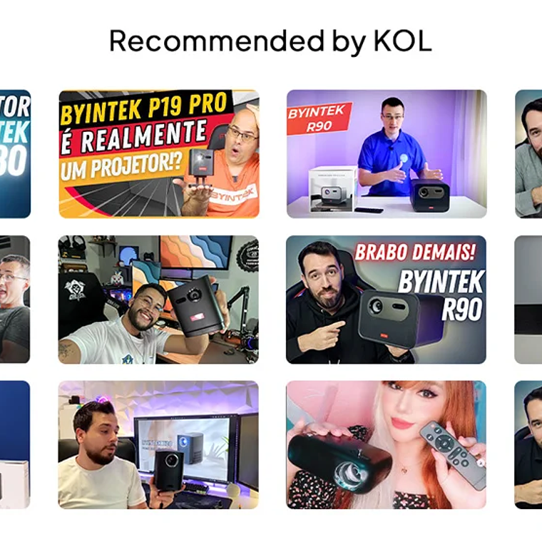 BYINTEK Full HD Mini proyector LOVE U4 1080P 4K Video 5G WIFI Android enfoque automático proyectores inteligentes portátiles cine en casa 22