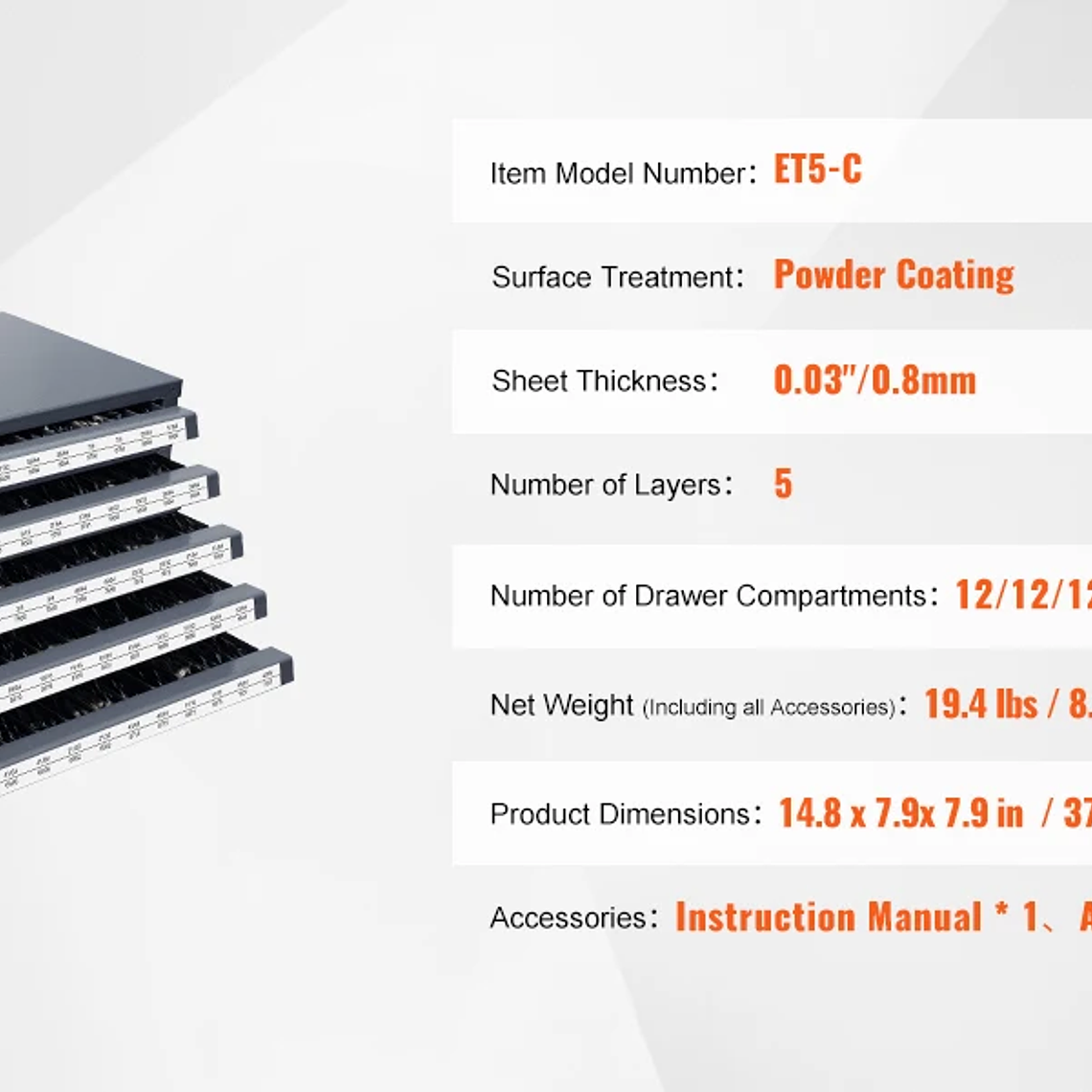 SucceBuy-armario dispensador de brocas, organizador de brocas de tres cajones, organizador de brocas de acero, armario de almacenamiento 27