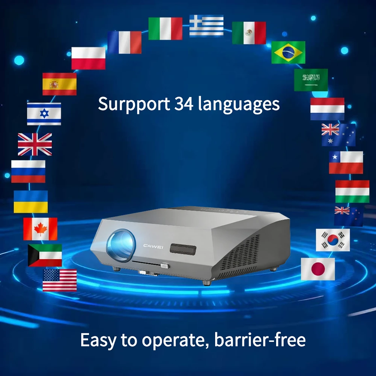 Proyector de películas 4K con enfoque automático, 3500 ANSI, wifi 2.4+5G, bluetooth, 1080P Full HD HDR, Android TV, proyector de video para uso diurno, cine en casa 37