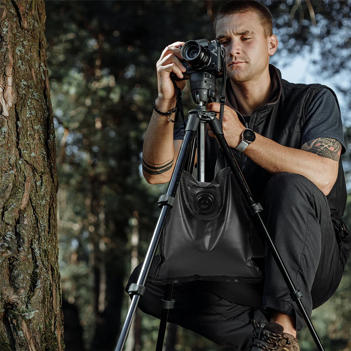 Sacos de arena negros para fotografía, para soporte de fondo, trípode de luz con brazo articulado para estudio fotográfico, saco de arena de alta resistencia 33