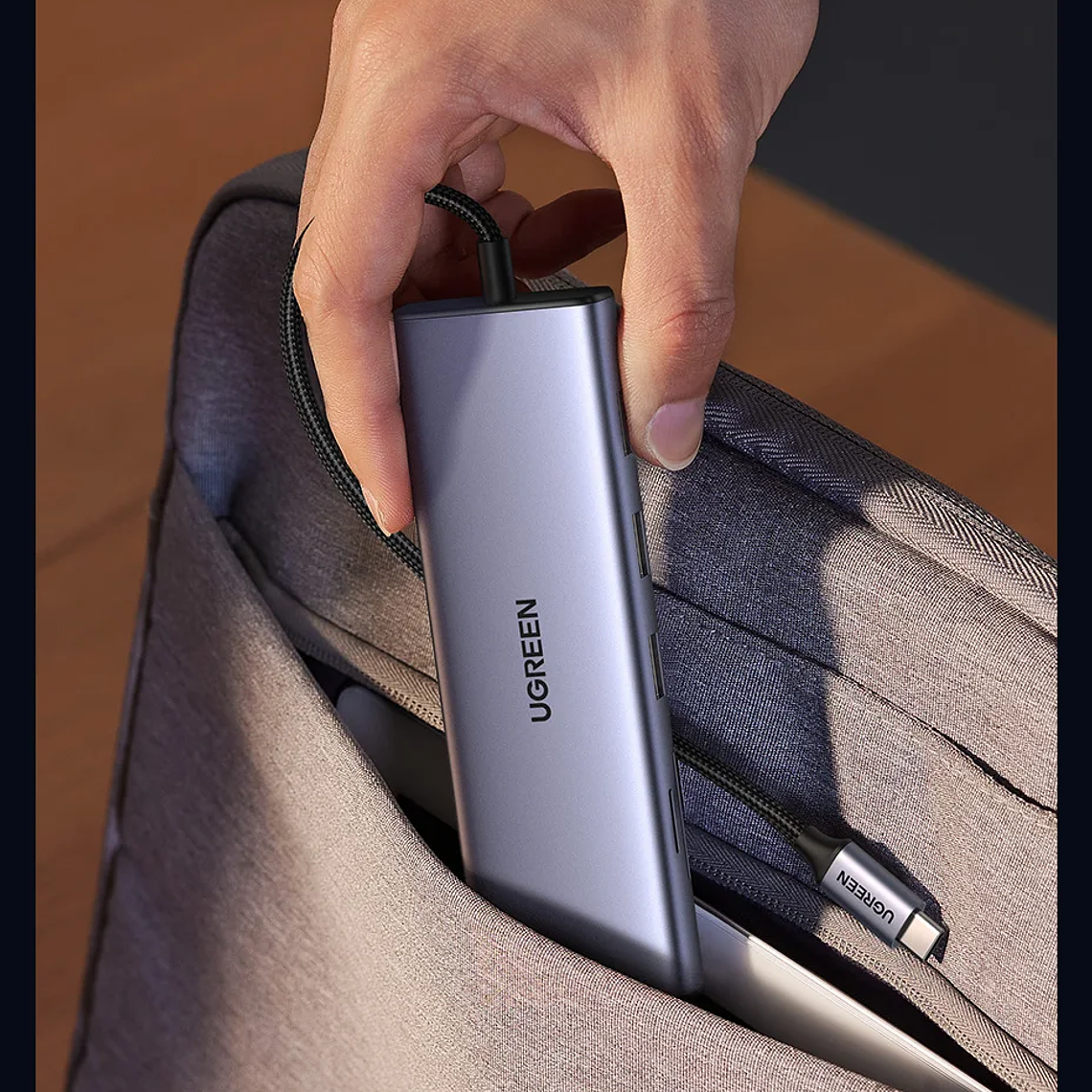 UGREEN Dual HDMI USB-C HUB 8K 4K HDMI Adaptador 10 en 1 Divisor con RJ45 USB3.0 PD 100W Dock para MacBook Pro Air Laptop USB HUB 35