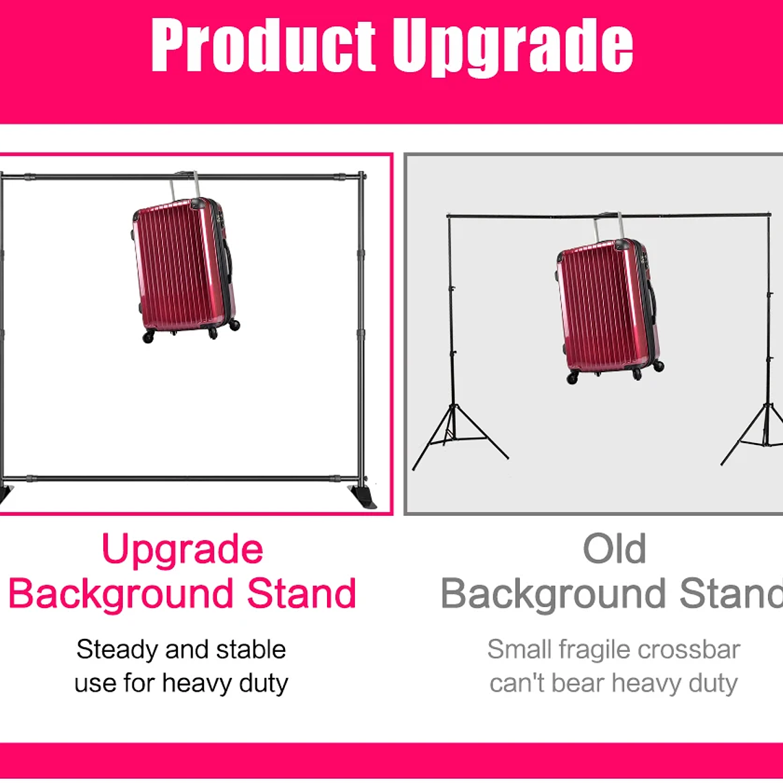 SHAluminum telón de fondo soporte marco sistema de soporte muselina pantalla verde con bolsa OXford para fotografía estudio fotográfico vídeo 32