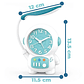 Modern Astronaut Alarm Clock with 2-in-1 Desk Lamp LED Illuminated Needle Display Plastic Material - Miniatura 1