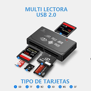 External Multireader Memory to USB 2.0 Micro SD