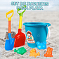 ELEGATE Beach Set with Bucket and Shovels Model JUG.T895 Made in Mexico - Miniatura 4