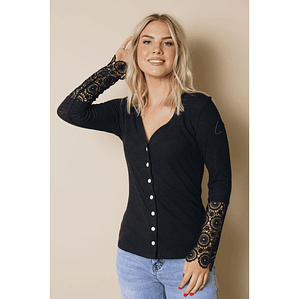 TD Dalma Women's Long Sleeve Lace Knit Top