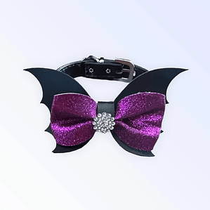 TD Fa-BOO-lous Pet Collar Stylish and Elegant Bat-Themed Accessory