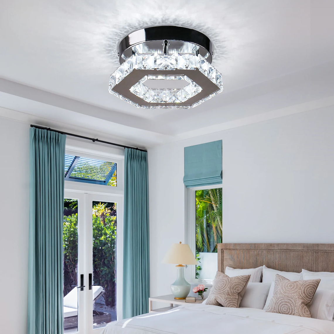 Led Ceiling Chandeliers Ceiling Luxury Pendant Light Modern Crystal Chandelier Ceiling Lights 2