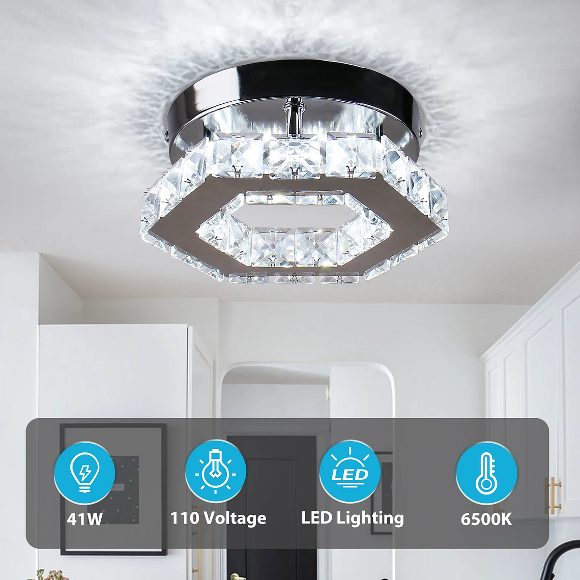 Led Ceiling Chandeliers Ceiling Luxury Pendant Light Modern Crystal Chandelier Ceiling Lights 3