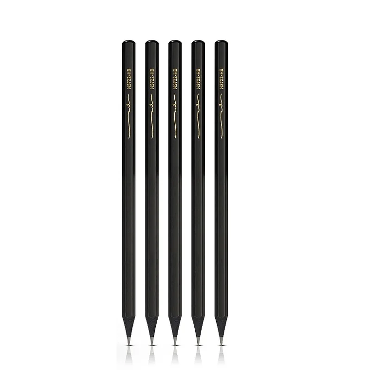 Deli NS723 HB Graphite Lead Cores Black Hexagonal Wooden Pencil Student Examination Practice Writing Pencil for Kids 3