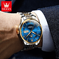OLEVS 9927 Gold Wrist Watch Luxury Automatic Waterproof High Quality Stainless Steel Wholesale Custom Men Mechanical Watch - thumbnail 2