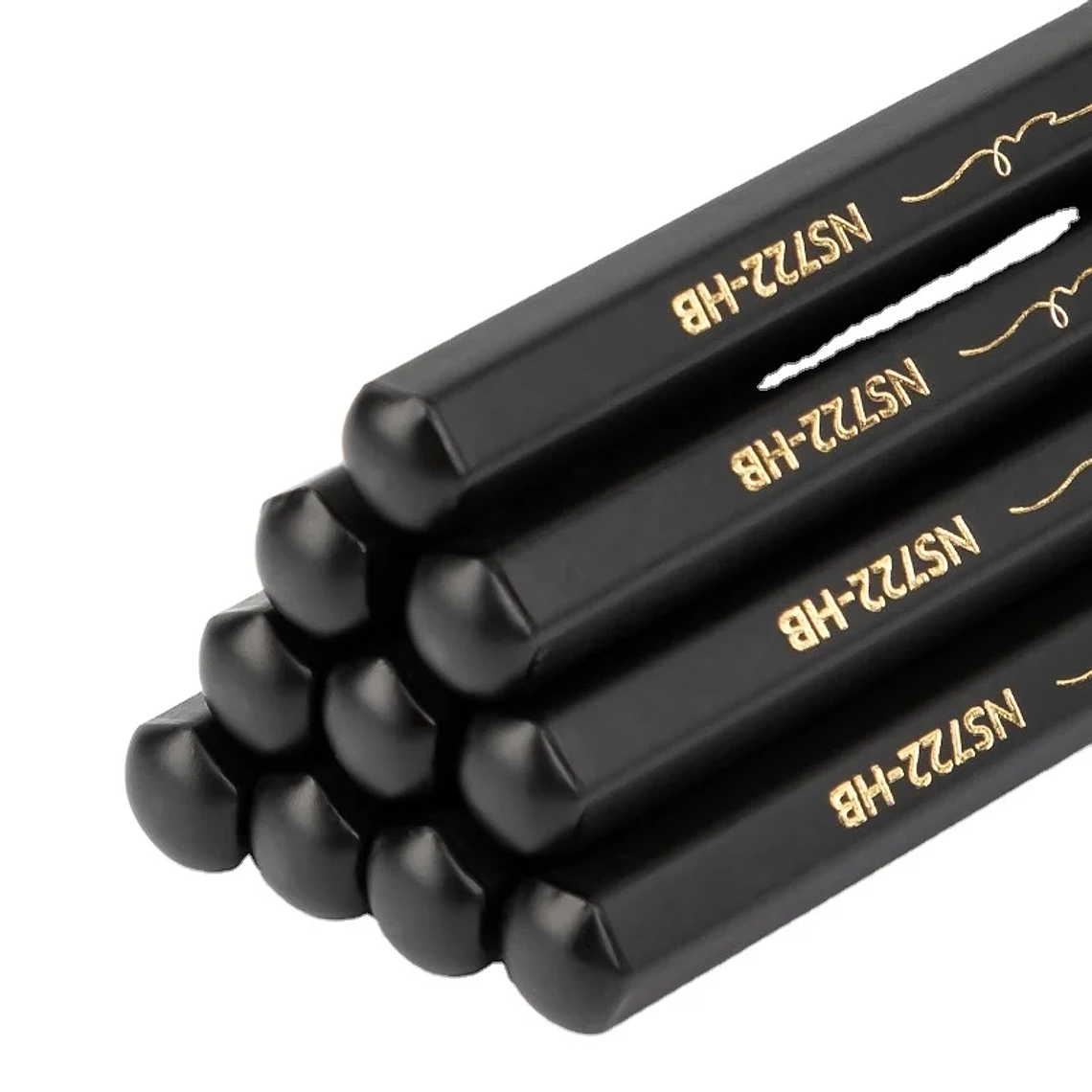 Deli NS723 HB Graphite Lead Cores Black Hexagonal Wooden Pencil Student Examination Practice Writing Pencil for Kids 5