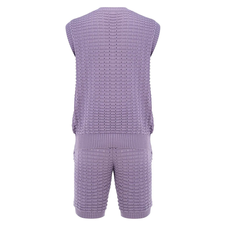 S-3XL Men's Sports and Leisure Daily Loose Trendy Short Sleeved Shirt and Shorts Set 4