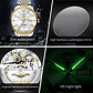 OLEVS 9927 Gold Wrist Watch Luxury Automatic Waterproof High Quality Stainless Steel Wholesale Custom Men Mechanical Watch - thumbnail 6