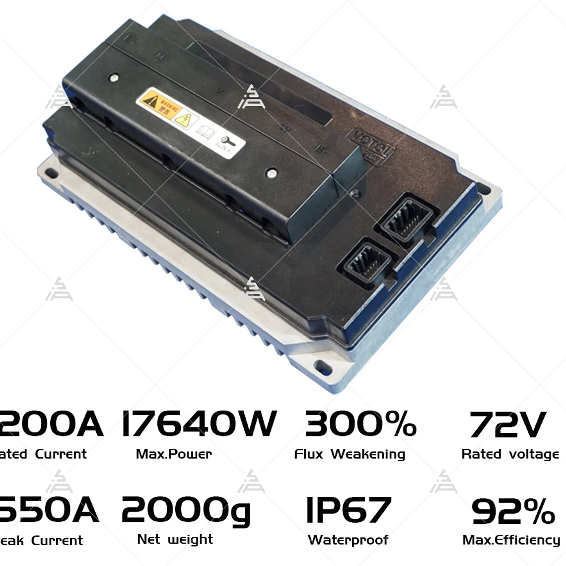 QS Liquid Cooled 138 4000W 90H 7500W Max Continuous 72V 110KPH Mid Drive Motor Conversion EM200SP Controller Brushless 11