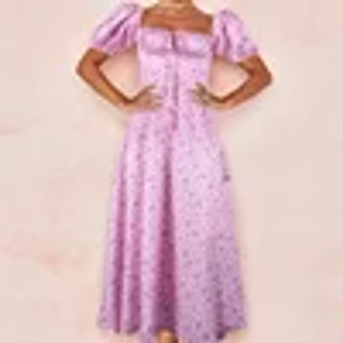 S-3XL Lace Floral Print Dress Women Puff Sleeve Square Collar Ruched Dresses Sexy Split Party Dresses Fashion Evening Party 9
