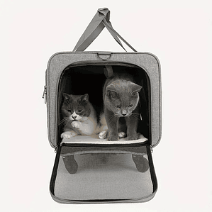 Cubierta de carrito portátil extra grande para mascotas, cubierta de carrito para perros desmontable, bolsa grande plegable para mascotas, bolsa de transporte de viaje para gatos