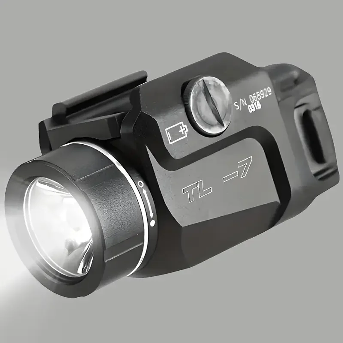 Linterna TLR7 TR-7 X Luz de arma táctica compacta de 500 lúmenes, incluye interruptores de paleta alta y baja y kit de llaves, negro 1