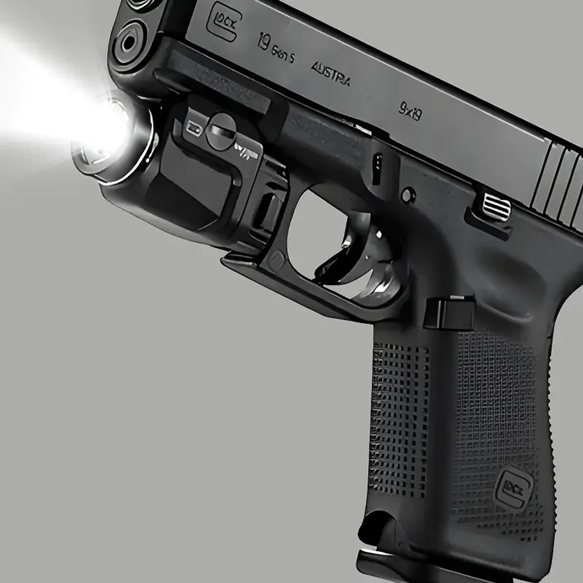 Linterna TLR7 TR-7 X Luz de arma táctica compacta de 500 lúmenes, incluye interruptores de paleta alta y baja y kit de llaves, negro 3