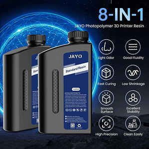 JAYO Standard/ABS-like/Standard Plus/resina UV de impresora 3D de lavado con agua 405nm para Material de impresión LCD 3D resina de curado rápido