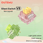 Outemu-interruptor silencioso Peach V3, Teclado mecánico, lineal, táctil, 5 pines, intercambio en caliente, PA66 POM - Miniatura 1