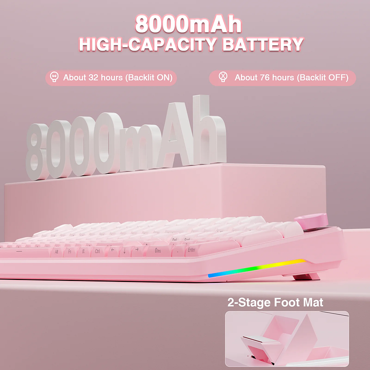 AULA F108 pro teclado inalámbrico Bluetooth Macro teclado para juegos junta teclado de tamaño completo de intercambio en caliente con pantalla inteligente TFT 6