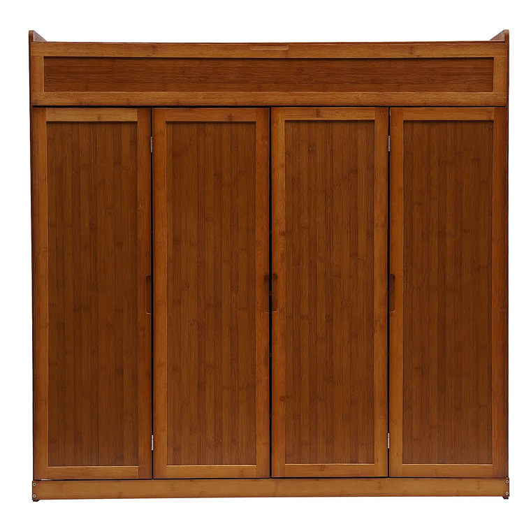 Gabinete de almacenamiento de zapatos de bambú de 7 niveles: gran estante organizador para entrada, botas y zapatos 5