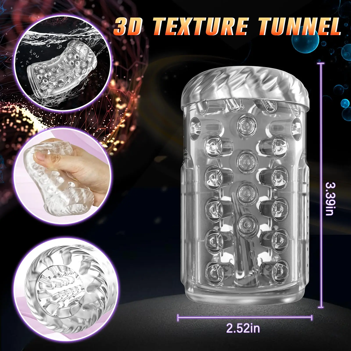 Taza de masturbación masculina con rotación de 360 grados, máquinas sexuales con coño de bolsillo texturizado 3D, 7 juguetes sexuales de empuje y lamiendo para hombres, producto para adultos 18 5