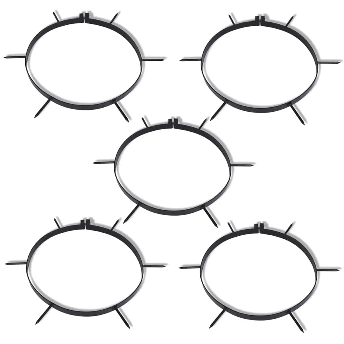 Abrazadera para aireador de césped con púas 5 piezas de diámetro 11,8