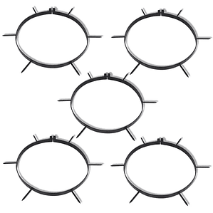 Abrazadera para aireador de césped con púas 5 piezas de diámetro 11,8