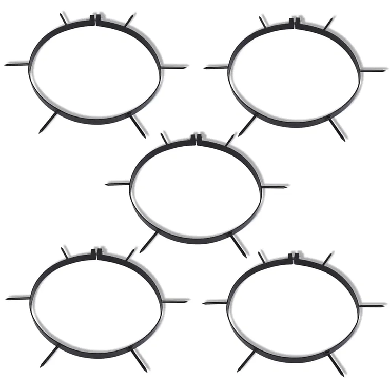 Abrazadera para aireador de césped con púas 5 piezas de diámetro 11,8