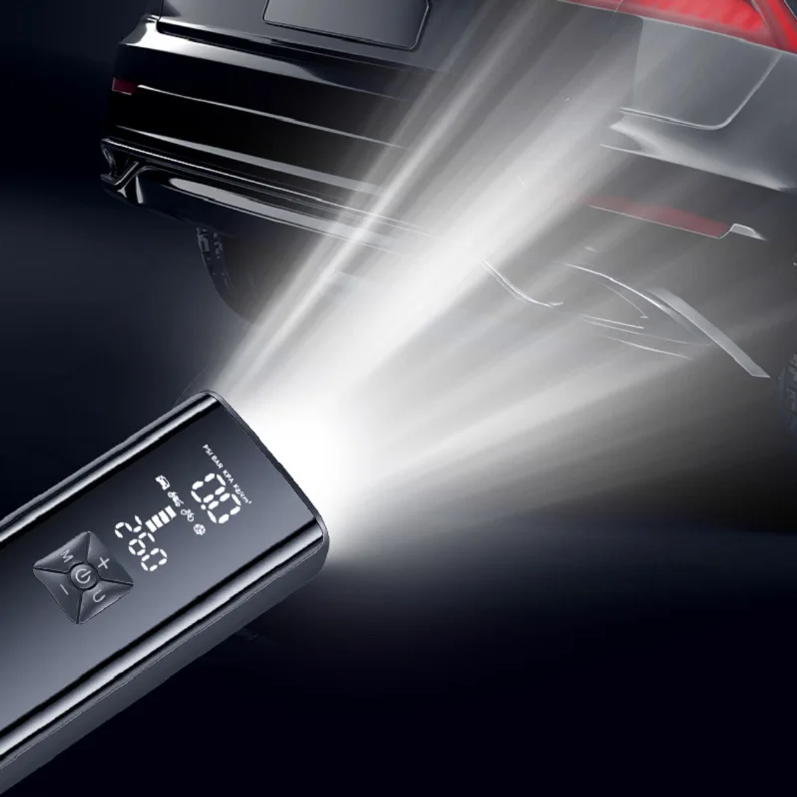 Compresor de aire portátil del inflador de neumáticos, bomba de aire portátil de 150 Psi para el coche, bicicleta, motocicleta, bola 4