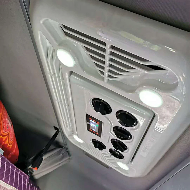 Treeligo-aire acondicionado ultrafino para techo de coche, RV, 12V, 24V, aire acondicionado eléctrico de techo para autocaravana y furgoneta 12