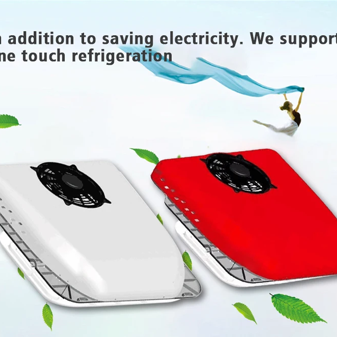 Treeligo-aire acondicionado ultrafino para techo de coche, RV, 12V, 24V, aire acondicionado eléctrico de techo para autocaravana y furgoneta 15