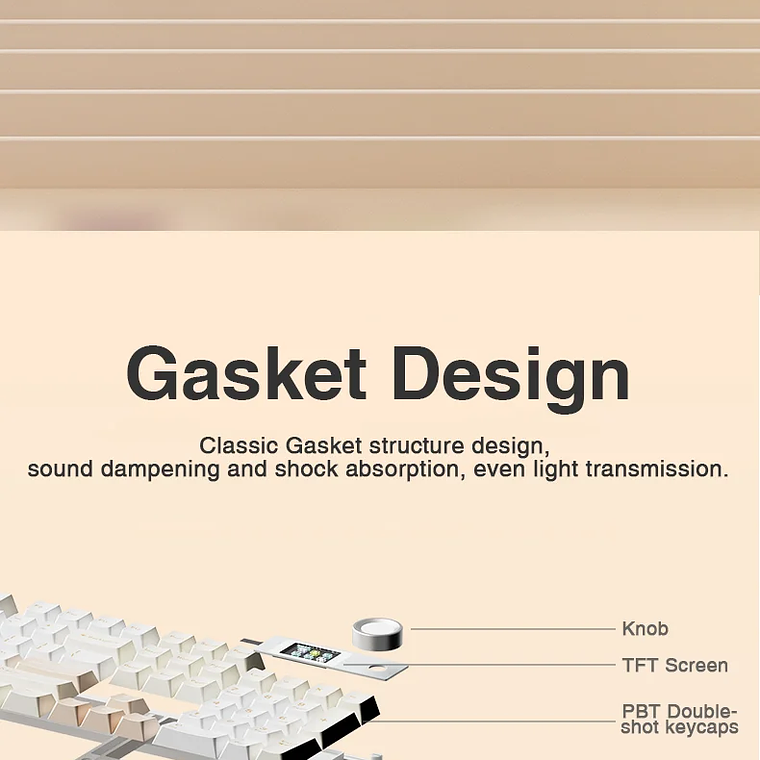 AULA F108 pro teclado inalámbrico Bluetooth Macro teclado para juegos junta teclado de tamaño completo de intercambio en caliente con pantalla inteligente TFT 14