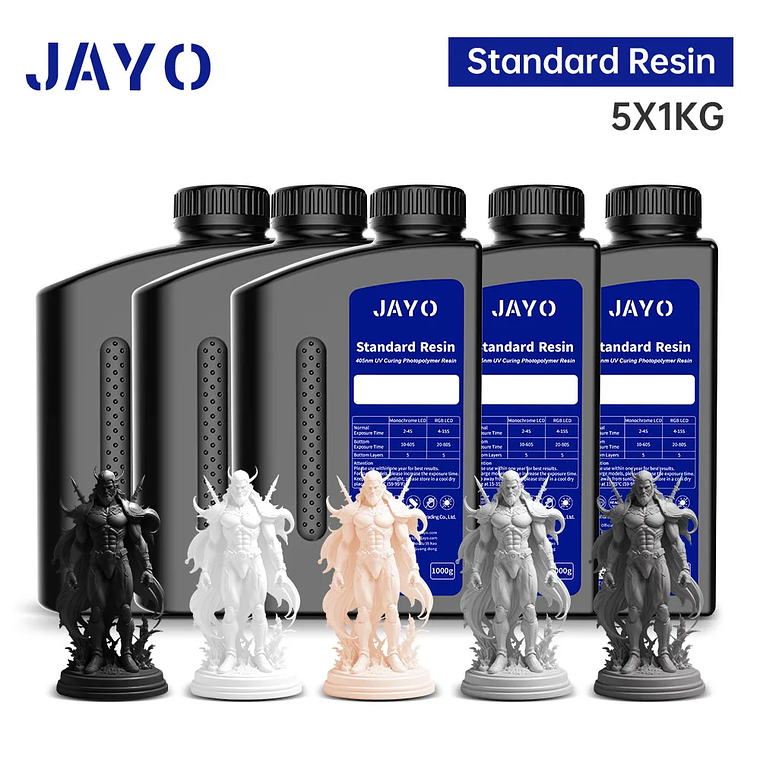 JAYO Standard/ABS-like/Standard Plus/resina UV de impresora 3D de lavado con agua 405nm para Material de impresión LCD 3D resina de curado rápido 9