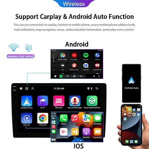 MTIJIEY 2 + 64G 2Din Radio de coche Carplay Android Auto reproductor Multimedia FM GPS WIFI para Toyota Corolla E140/150 2008-2011