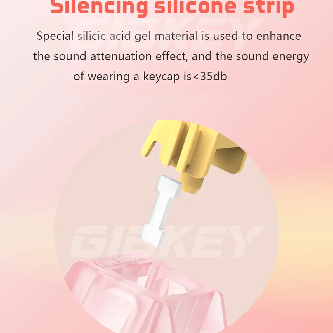 Outemu-interruptor silencioso Peach V3, Teclado mecánico, lineal, táctil, 5 pines, intercambio en caliente, PA66 POM 14