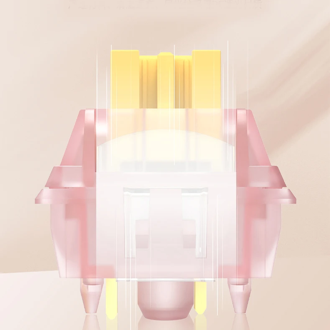 Outemu-interruptor silencioso Peach V3, Teclado mecánico, lineal, táctil, 5 pines, intercambio en caliente, PA66 POM 15