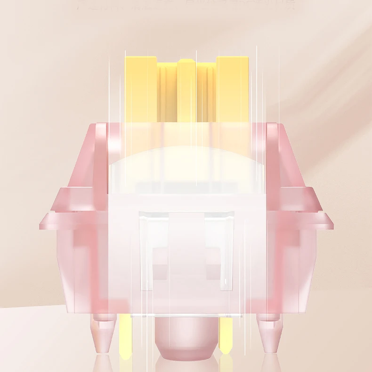 Outemu-interruptor silencioso Peach V3, Teclado mecánico, lineal, táctil, 5 pines, intercambio en caliente, PA66 POM 15