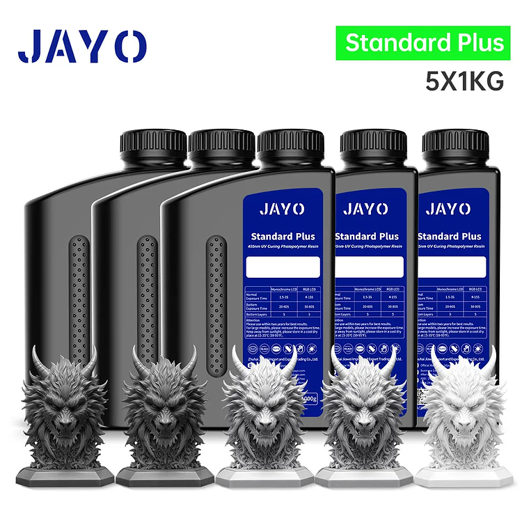 JAYO Standard/ABS-like/Standard Plus/resina UV de impresora 3D de lavado con agua 405nm para Material de impresión LCD 3D resina de curado rápido 14